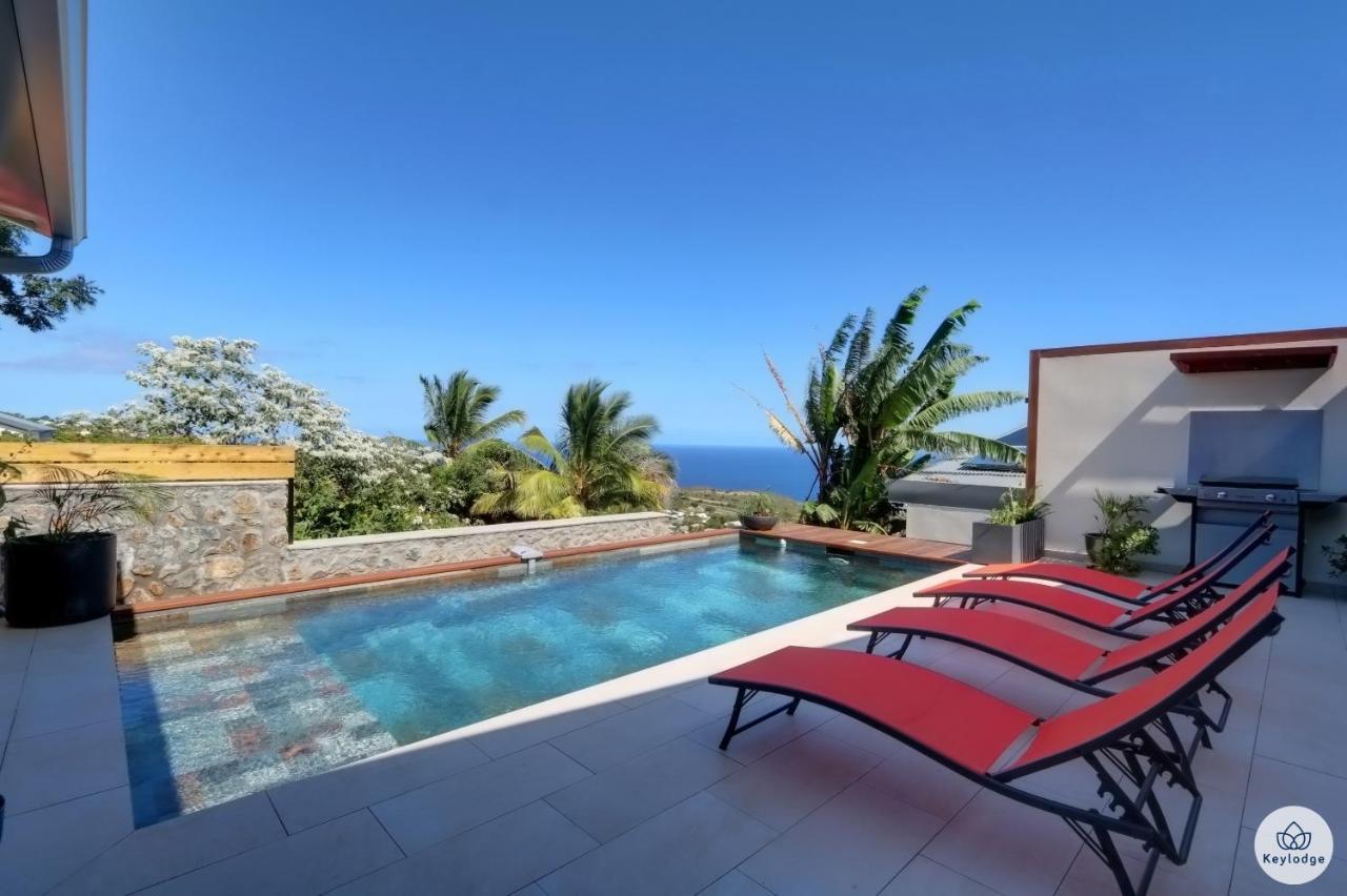 Villa Aïna - Piscine 4 étoiles - Vue mer - Saint Leu Exterior foto